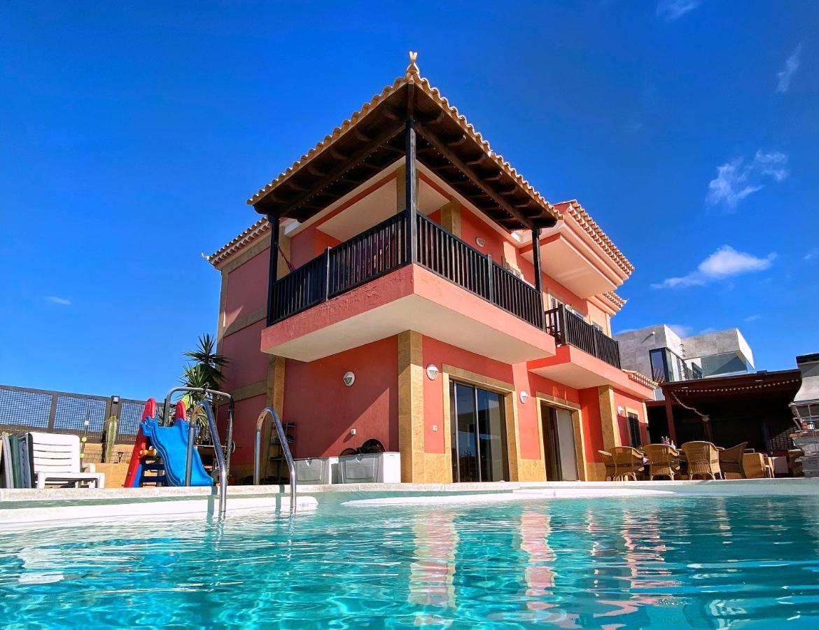 Luxury 5 Star Villa Violetta With Amazing Sea View, Jacuzzi And Heated Pool San Agustin  Exterior photo