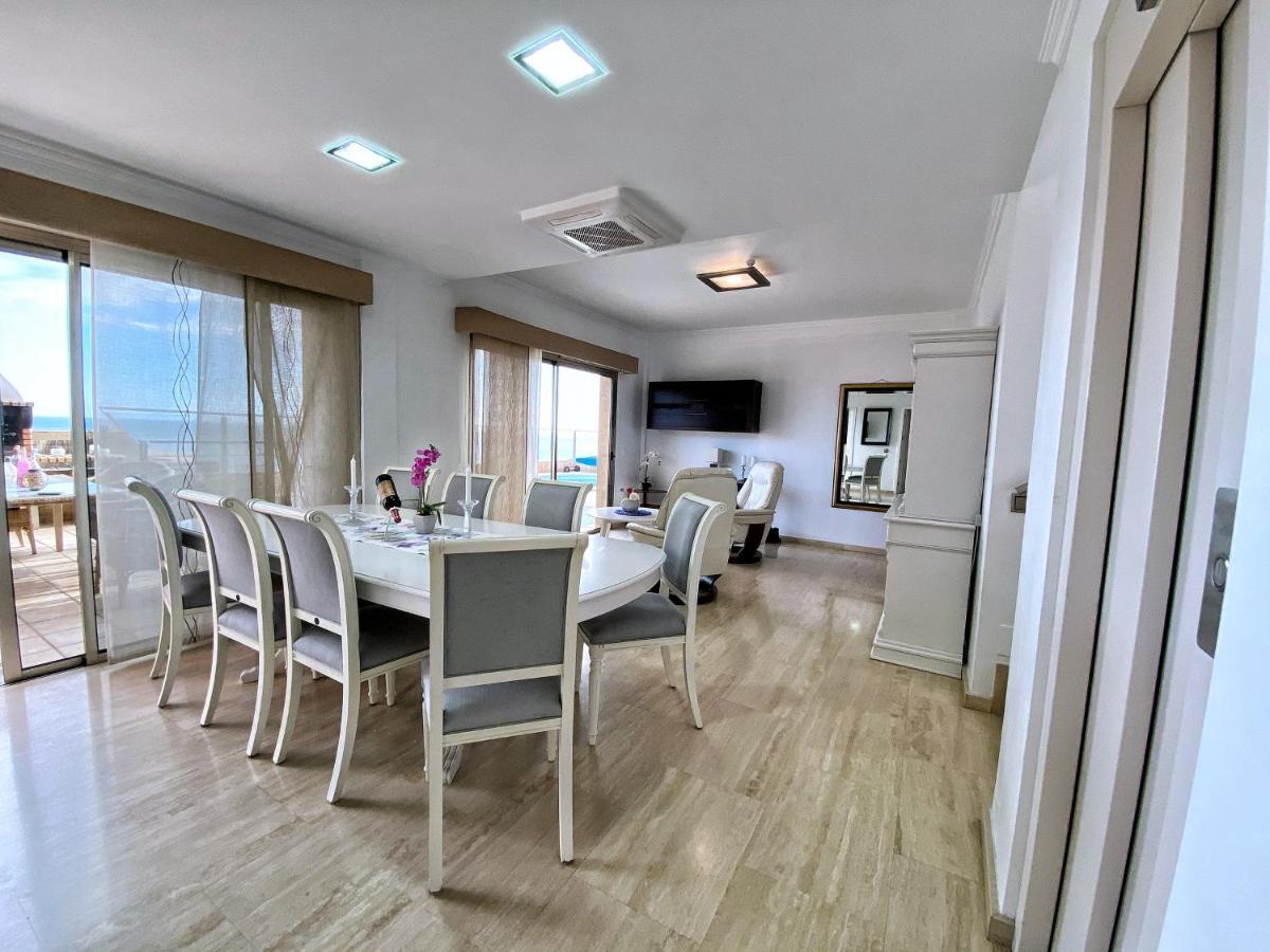 Luxury 5 Star Villa Violetta With Amazing Sea View, Jacuzzi And Heated Pool San Agustin  Exterior photo