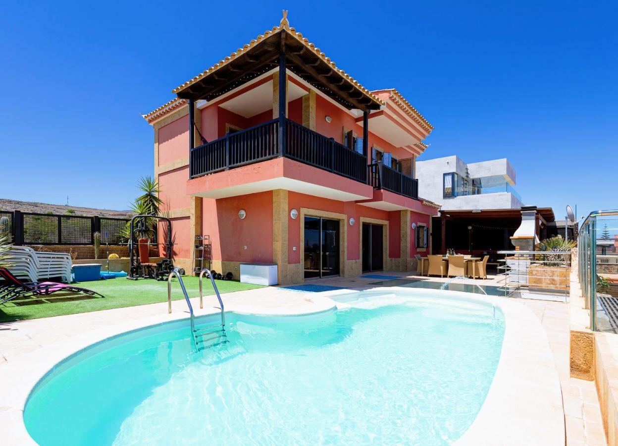 Luxury 5 Star Villa Violetta With Amazing Sea View, Jacuzzi And Heated Pool San Agustin  Exterior photo
