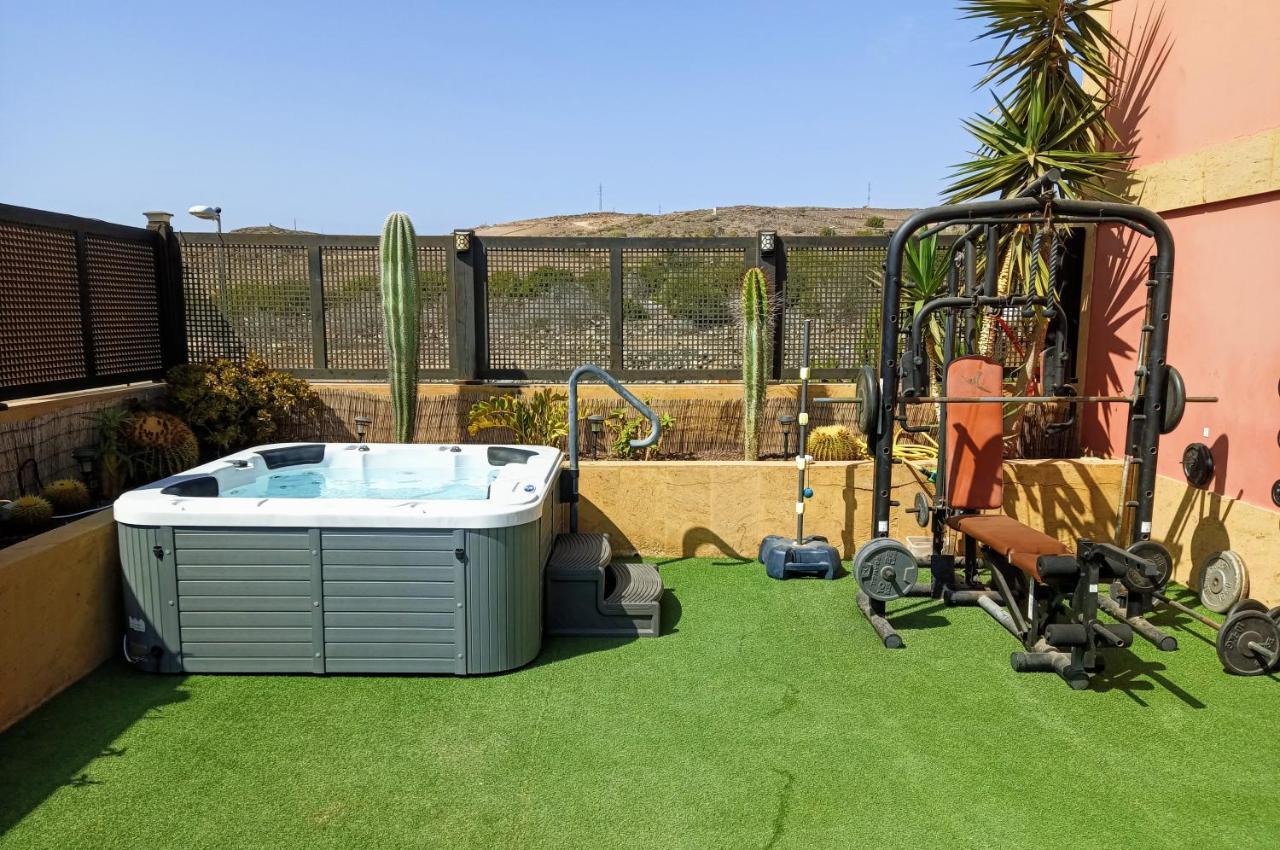 Luxury 5 Star Villa Violetta With Amazing Sea View, Jacuzzi And Heated Pool San Agustin  Exterior photo